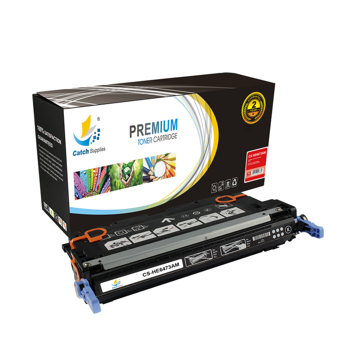 Compatible HP Q6470A, Q6471A, Q6472A, Q6473A Standard-Yield Toner Cartridges, 5-Pack