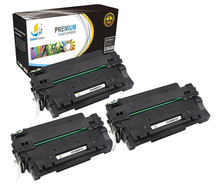 Compatible HP Q6511A Standard-Yield Black Toner Cartridges, 2-Pack, for LaserJet 2400 2410 2420 2420D 2420N 2420DN Printers