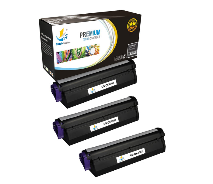 Compatible Okidata 43979201 Standard Yield Laser Printer Toner Cartridges - Three Pack