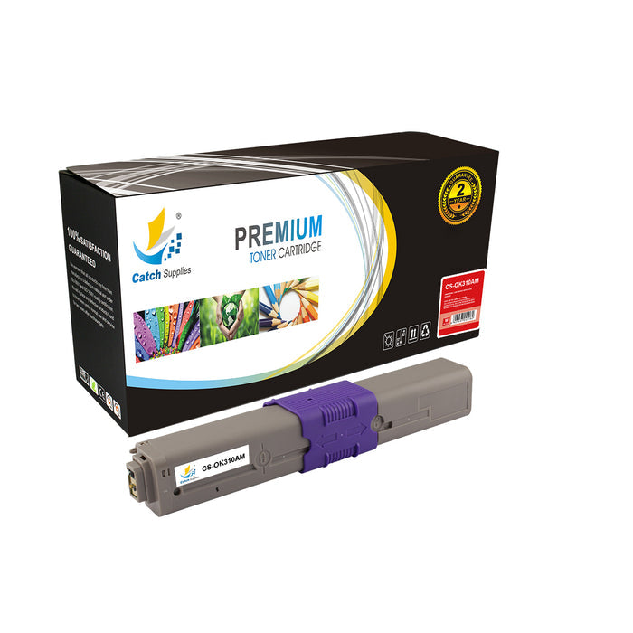 Compatible Okidata 44469703, 44469702, 44469701 Standard Yield Laser Printer Toner Cartridges - Three Pack