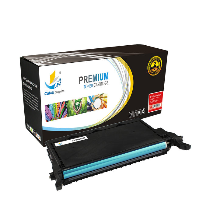 Compatible Samsung CLP-K660B, CLP-C660B, CLP-M660B, CLP-Y660B Standard-Yield Toner Cartridges, 5-Pack
