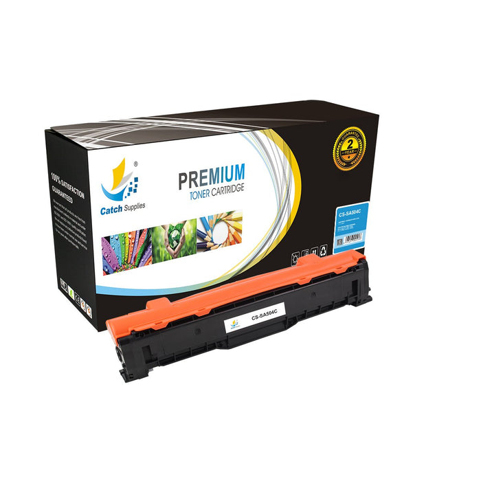 Compatible Samsung CLT-C504S Standard-Yield Cyan Toner Cartridge, 1-Pack, for CLP-415N 415NW CLX-4195N 4195FN 4195FW Printers