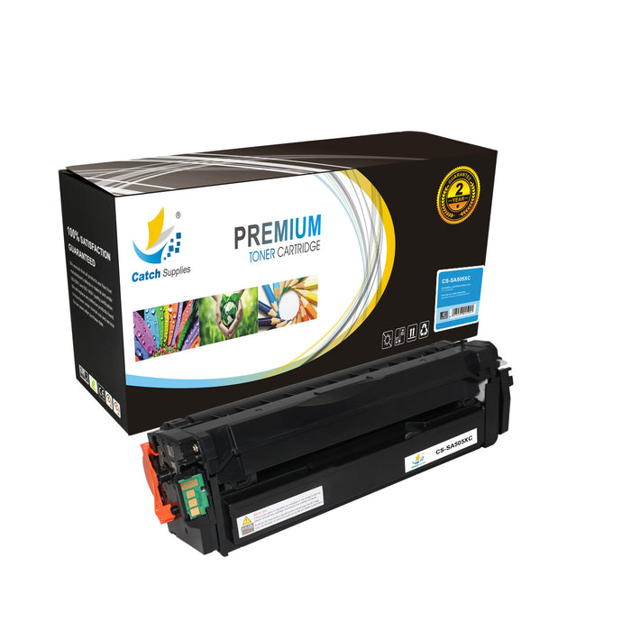 Compatible Samsung CLT-C505L, CLT-M505L, CLT-Y505L High-Yield Toner Cartridges, 3-Pack
