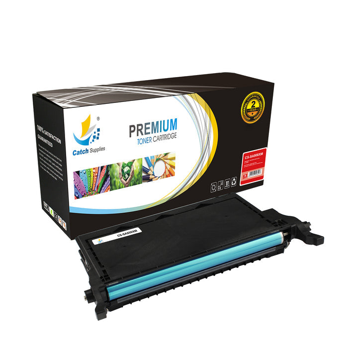 Compatible Samsung CLT-C508L, CLT-M508L, CLT-Y508L High-Yield Toner Cartridges, 3-Pack