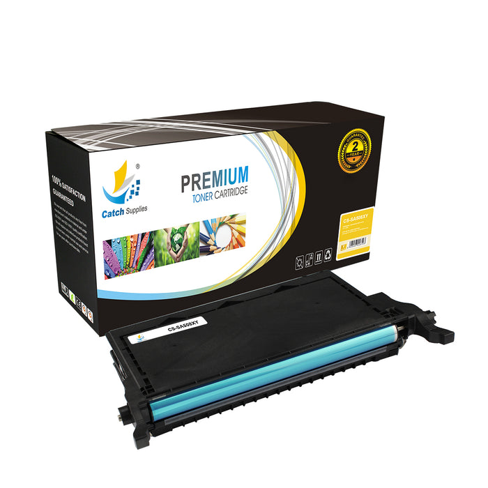 Compatible Samsung CLT-C508L, CLT-M508L, CLT-Y508L High-Yield Toner Cartridges, 3-Pack