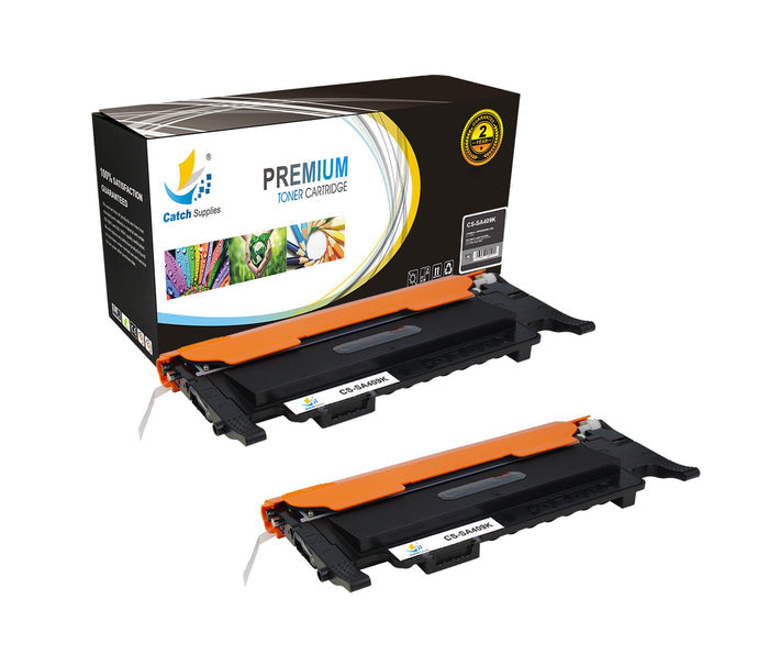 Compatible Samsung CLT-K409S Standard-Yield Toner Cartridges, 2-Pack | Catch Supplies