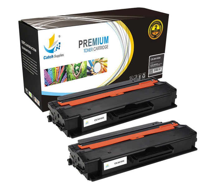 Compatible Samsung MLT-D103L High-Yield Black Toner Cartridge Toner Cartridges, 2-Pack