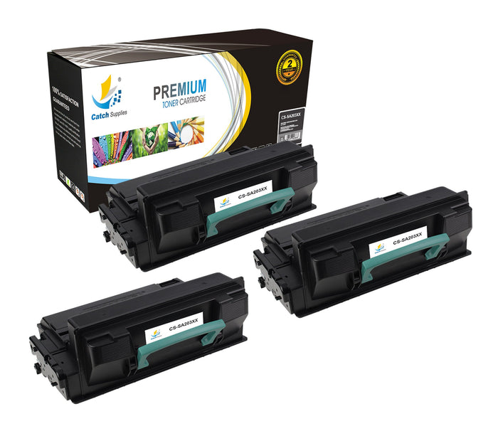 Compatible Samsung MLT-D203E High-Yield Black Toner Cartridge Toner Cartridges, 3-Pack