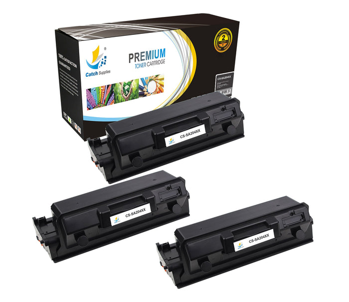 Compatible Samsung MLT-D204E High-Yield Black Toner Cartridge Toner Cartridges, 3-Pack