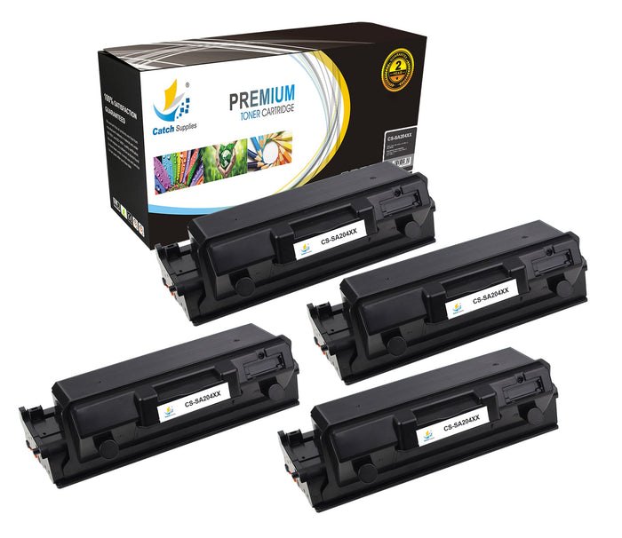 Compatible Samsung MLT-D204E High-Yield Black Toner Cartridge Toner Cartridges, 4-Pack