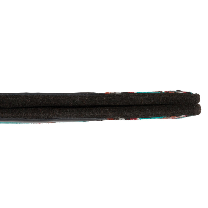 Contoured Single Weave Wool Blend Felt Saddle Pad