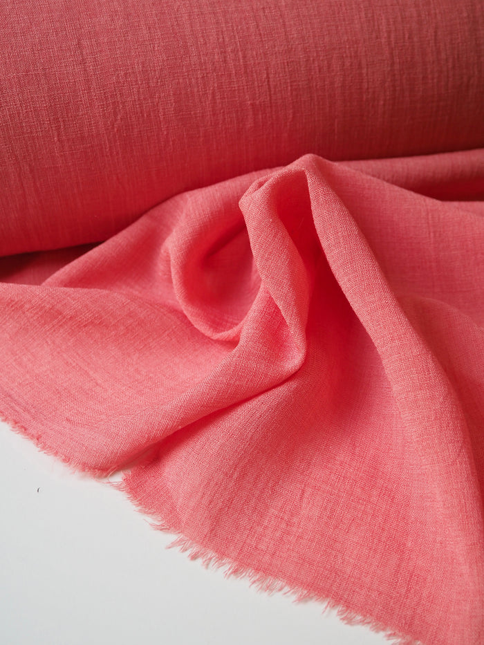 Coral Polyester Voile