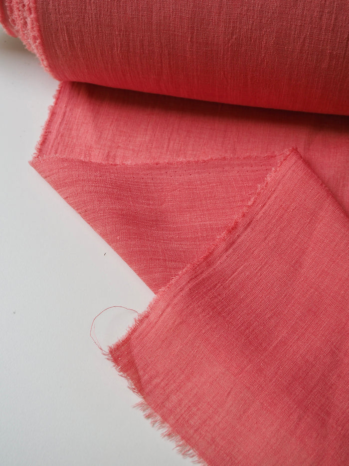 Coral Polyester Voile