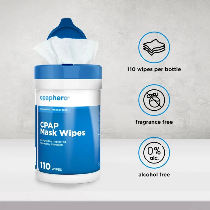 cpaphero Mask Wipes (110 count) cpap mask wipes SelfiMed UK