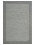 Custom Made Modern Solid Design Gray Hand Tufted Wool Rug - The Rug Decor