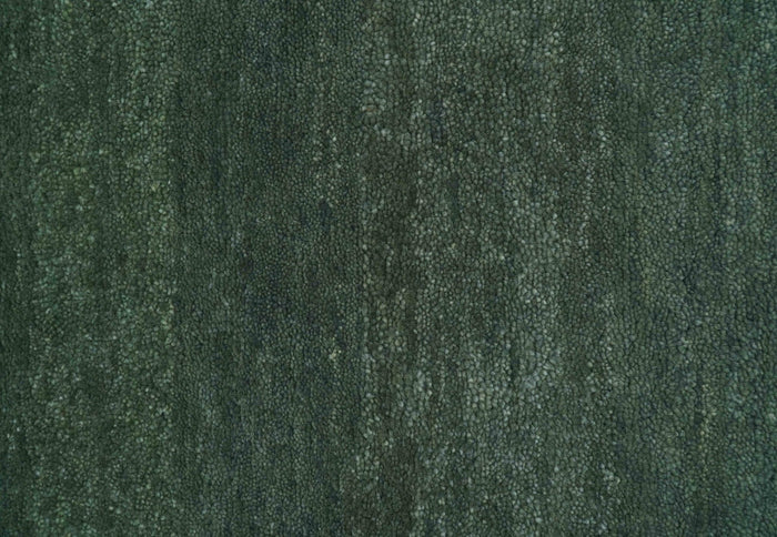Custom Made Modern Solid Green Hand Tufted Wool Area Rug - The Rug Decor
