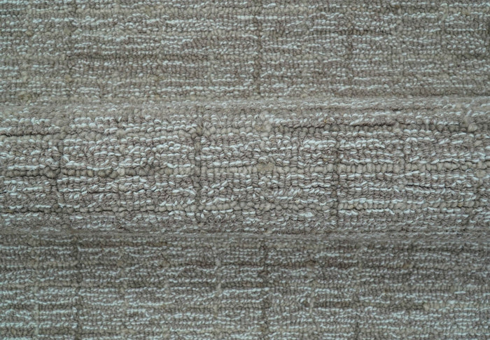 Custom Made Modern Style Brown Hand Tufted Wool Rug - The Rug Decor