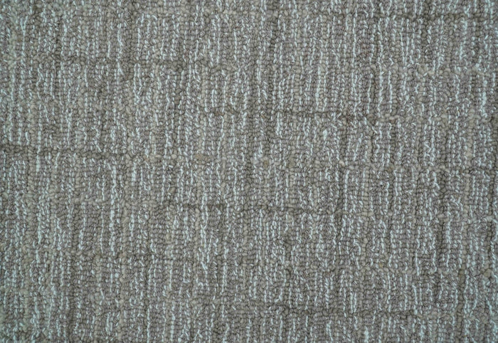 Custom Made Modern Style Brown Hand Tufted Wool Rug - The Rug Decor