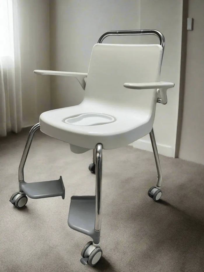DBO Wheeled Commode Chair - Your Comfortable Bathroom Solution wheeled commode chair SelfiMed UK