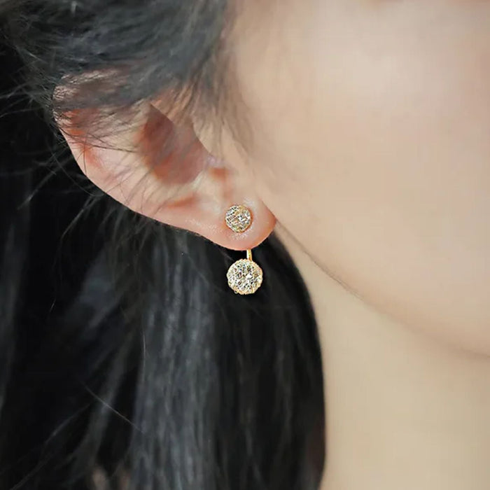 DOUBLE STUDDED EARRINGS (PAIR) - Alonna's Legging Land