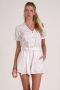 Elan | Romper in White