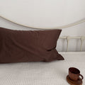 Ella Pure Cotton Pillowcases / Brown - Ever Lasting