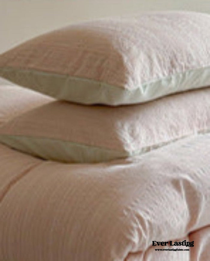 Emma Duo Striped Jacquard Bedding Set / Light Pink - Ever Lasting