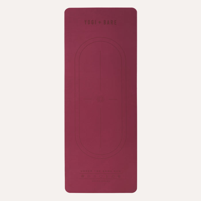EverGrip Non Slip Matte Yoga Mat. Natural Rubber - Desert Rose