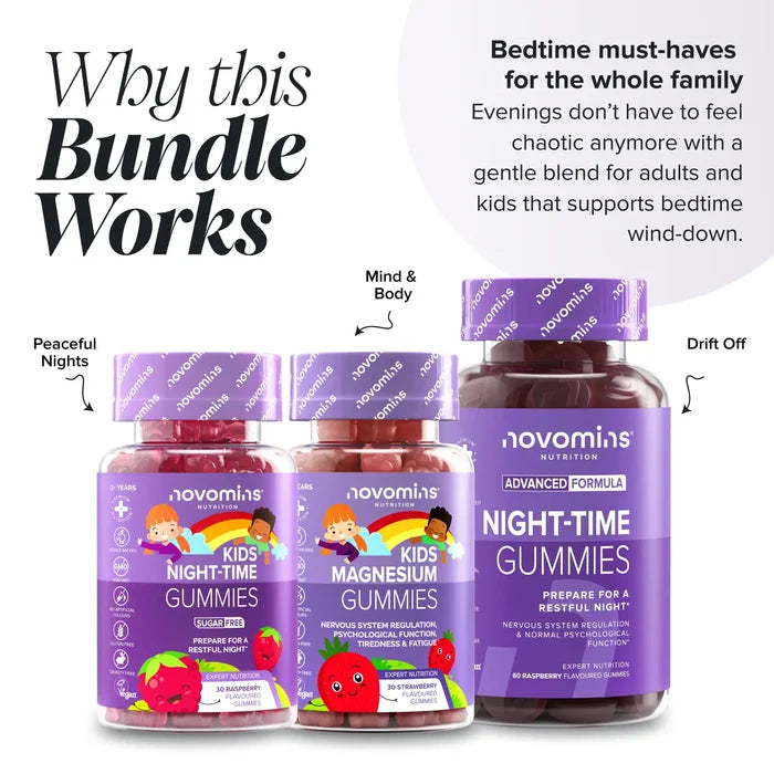 Novomins Family Calm & Sleep Bundle why this bundle works