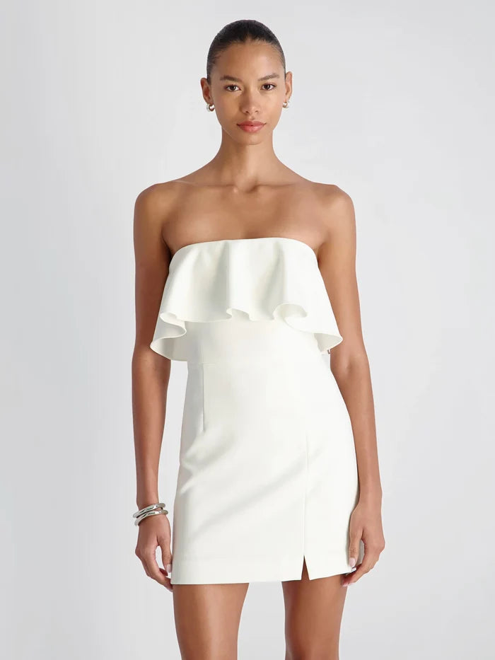 FC | Whisper Strapless Frill Mini Dress