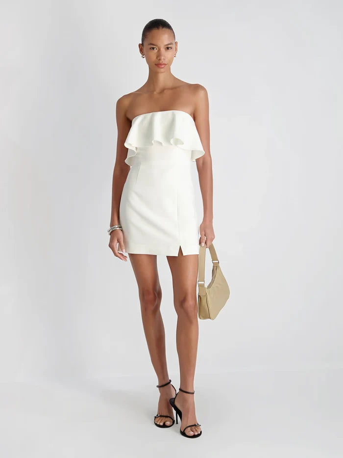 FC | Whisper Strapless Frill Mini Dress