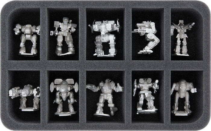 Feldherr MAXI carrying case for Battletech with foam insert for miniatures storage
