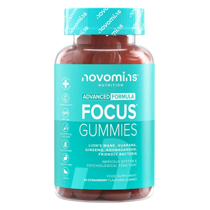 nootropic mushroom supplement for adults with lion's mane, guarana, ginseng, ashwagandha, and friendly bacteria