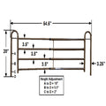 Full Length Pair Of Rails For Homecare Bed System