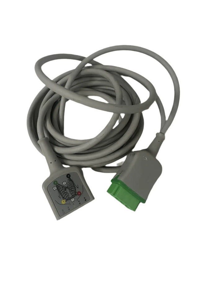 GE-Marquette Compatible 2017003-003 ECG Trunk cable 5leads AHA Vital Signs Cable SelfiMed UK