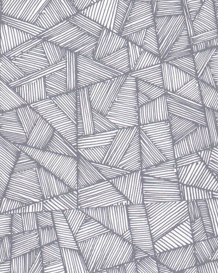Grid Lines in Pewter on White