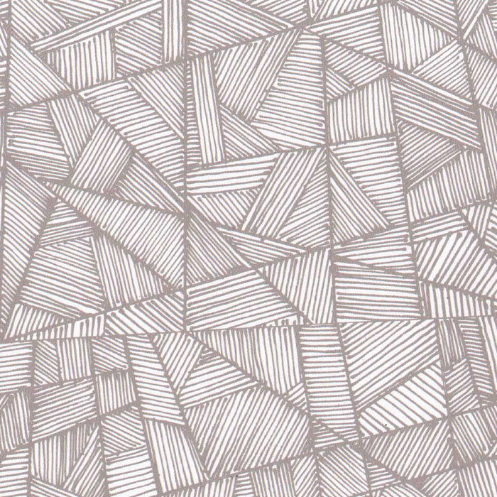 Grid Lines in Taupe on White