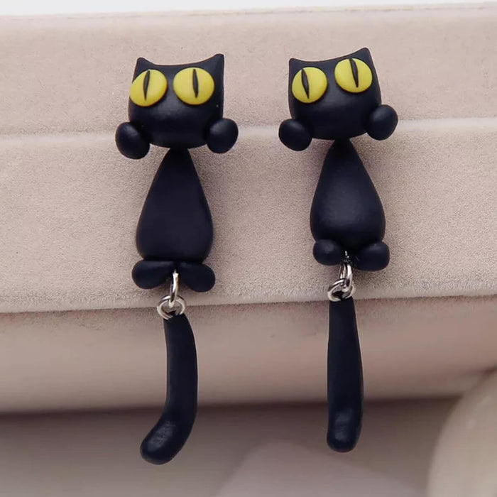 HANDMADE CAT EARRINGS (PAIR) - Alonna's Legging Land