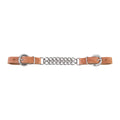 Harness Leather 4-1/4" Double Flat Link Chain Curb Strap
