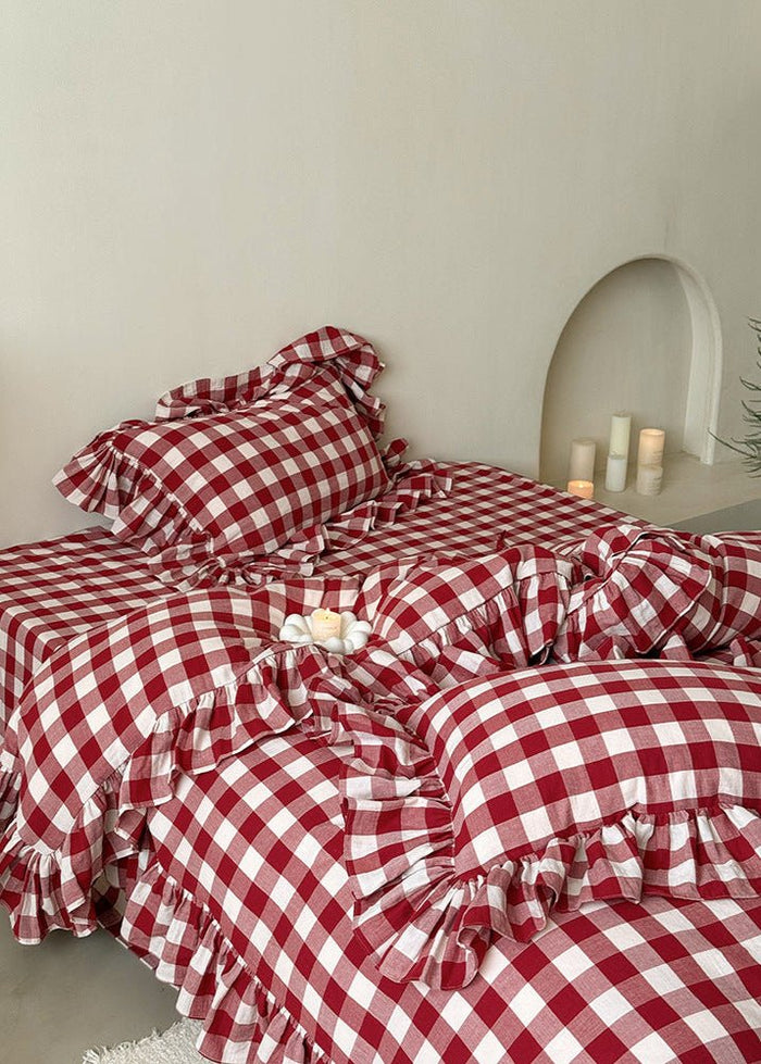 Hattie Gingham Ruffle Bedding Bundle - Ever Lasting