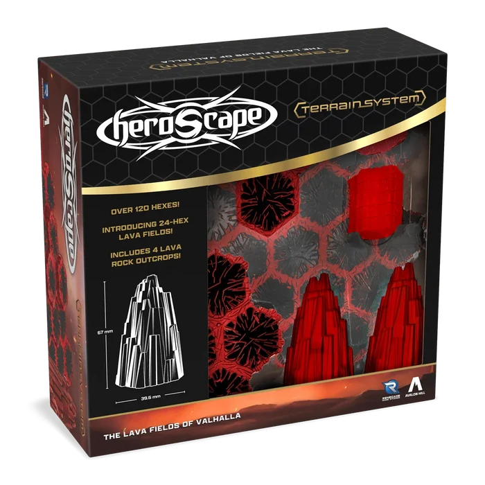 Heroscape: Terrain System - The Lava Fields of Valhalla Pack