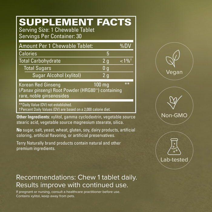 HRG80™ Red Ginseng Energy Chewable