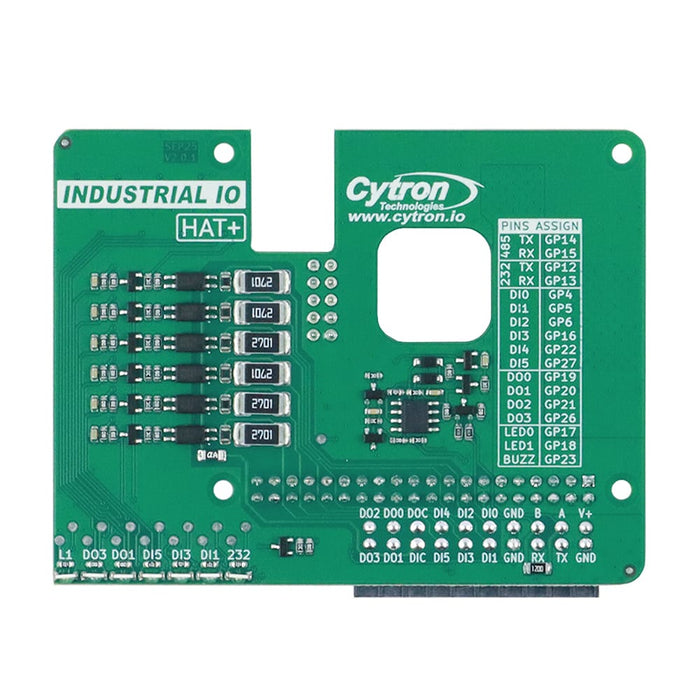Industrial IO HAT+ for Pi 5 and Argon Industria Cases by Cytron - The Pi Hut