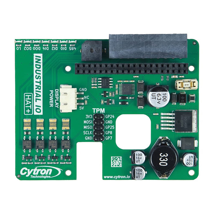 Industrial IO HAT+ for Pi 5 and Argon Industria Cases by Cytron - The Pi Hut