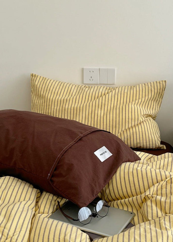 James Striped Bedding Set / Green - Ever Lasting