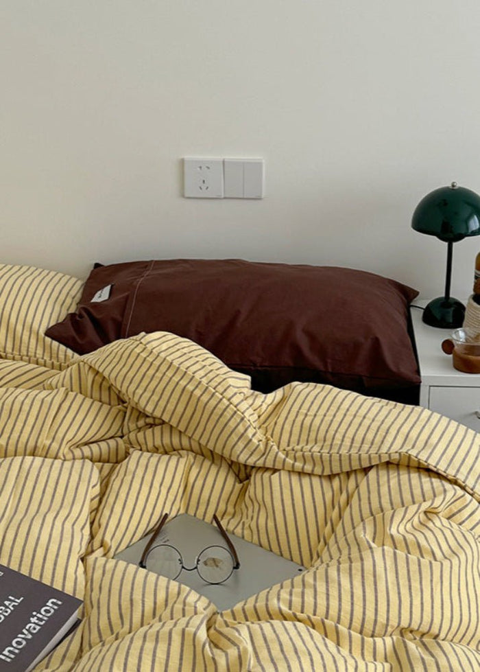 James Striped Bedding Set / Green - Ever Lasting