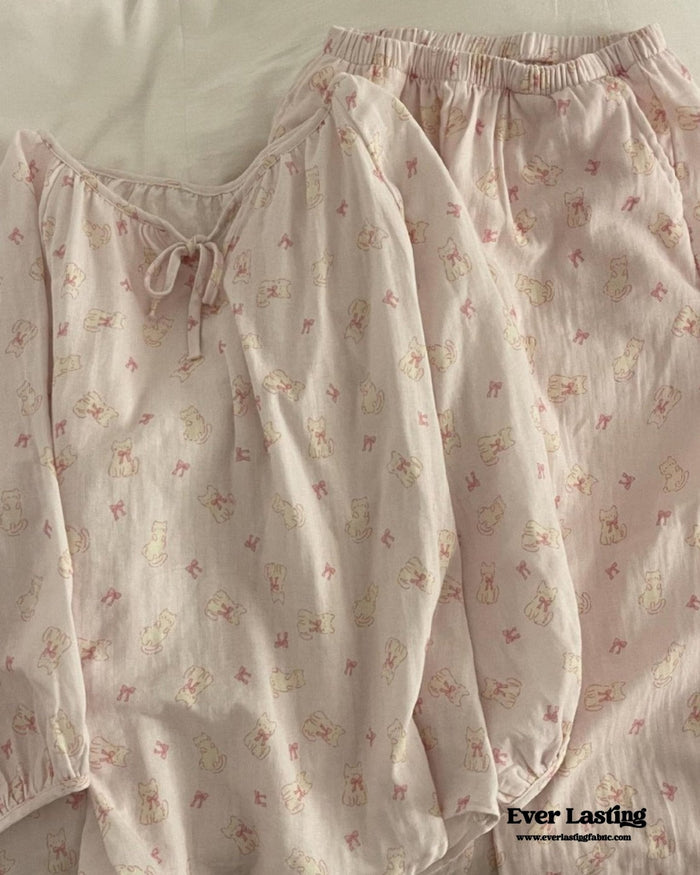Jasmine Long Sleeves and Pants Pajama Set - Ever Lasting