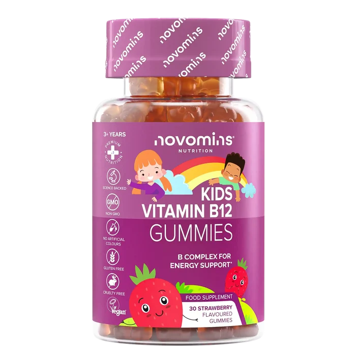 kids vitamin b12 gummies for energy support for kids 3+ years old