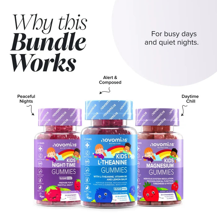 Novomins Kids Calm & Collected Bundle why this bundle works
