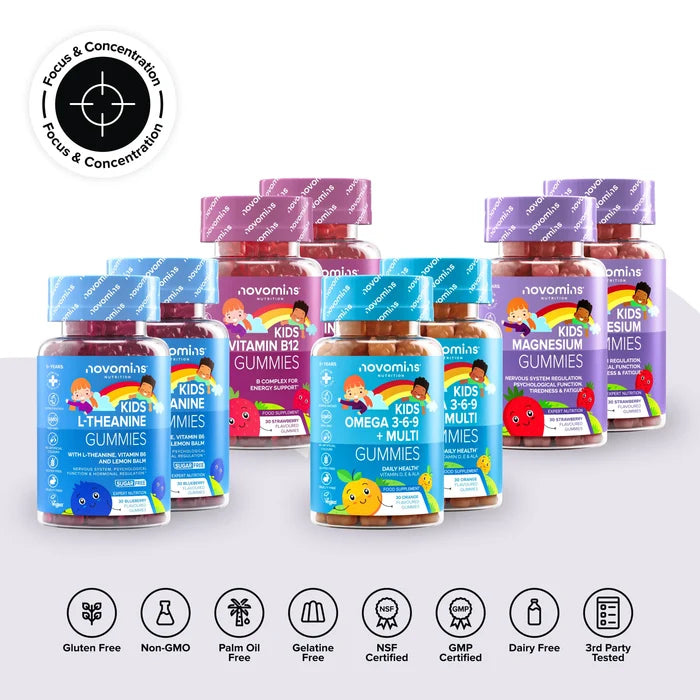 Novomins Kids Focus & Concentration Bundle